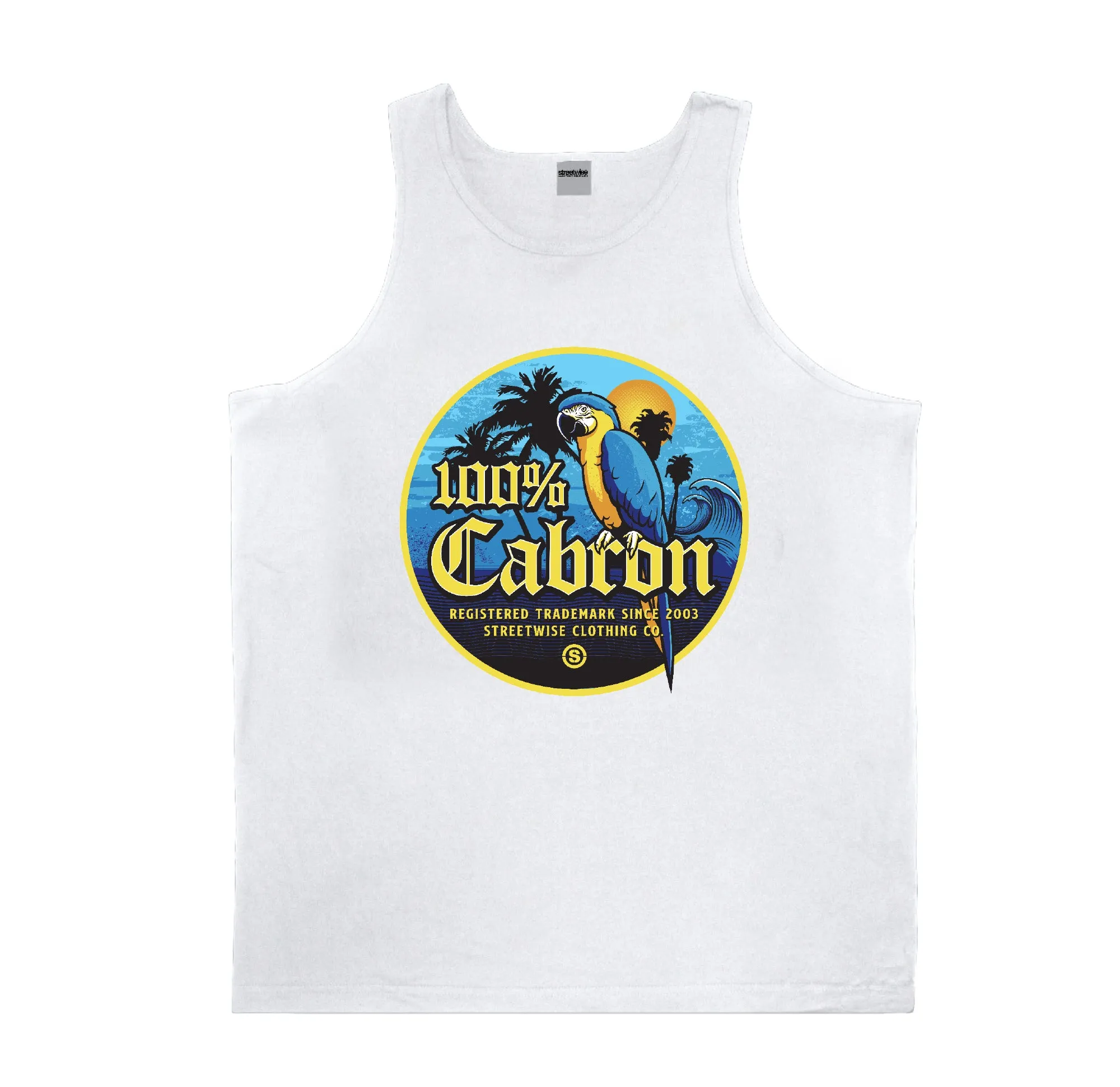 100% CABRONES Tank (White)