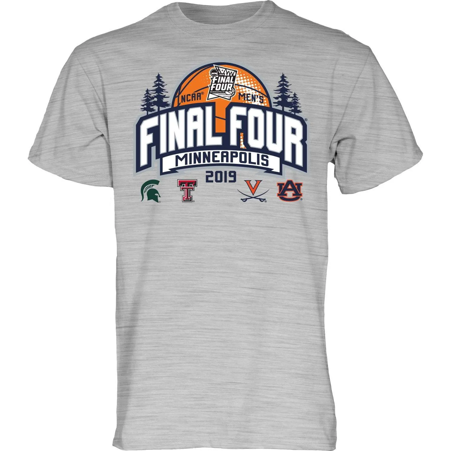 2019 NCAA Final Four March Madness Minneapolis Men's Basketball Gray T-Shirt