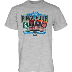 2019 NCAA Final Four Team Logos March Madness Minneapolis Ticket T-Shirt