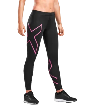 2XU Full Length TR2 Compression Tights - Womens - Black/Pink