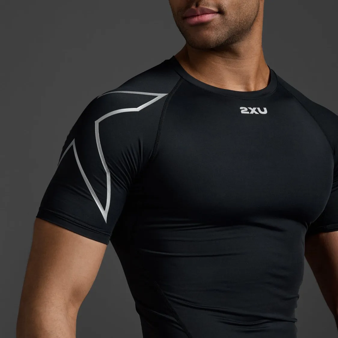 2XU Mens Compression Short Sleeve Top