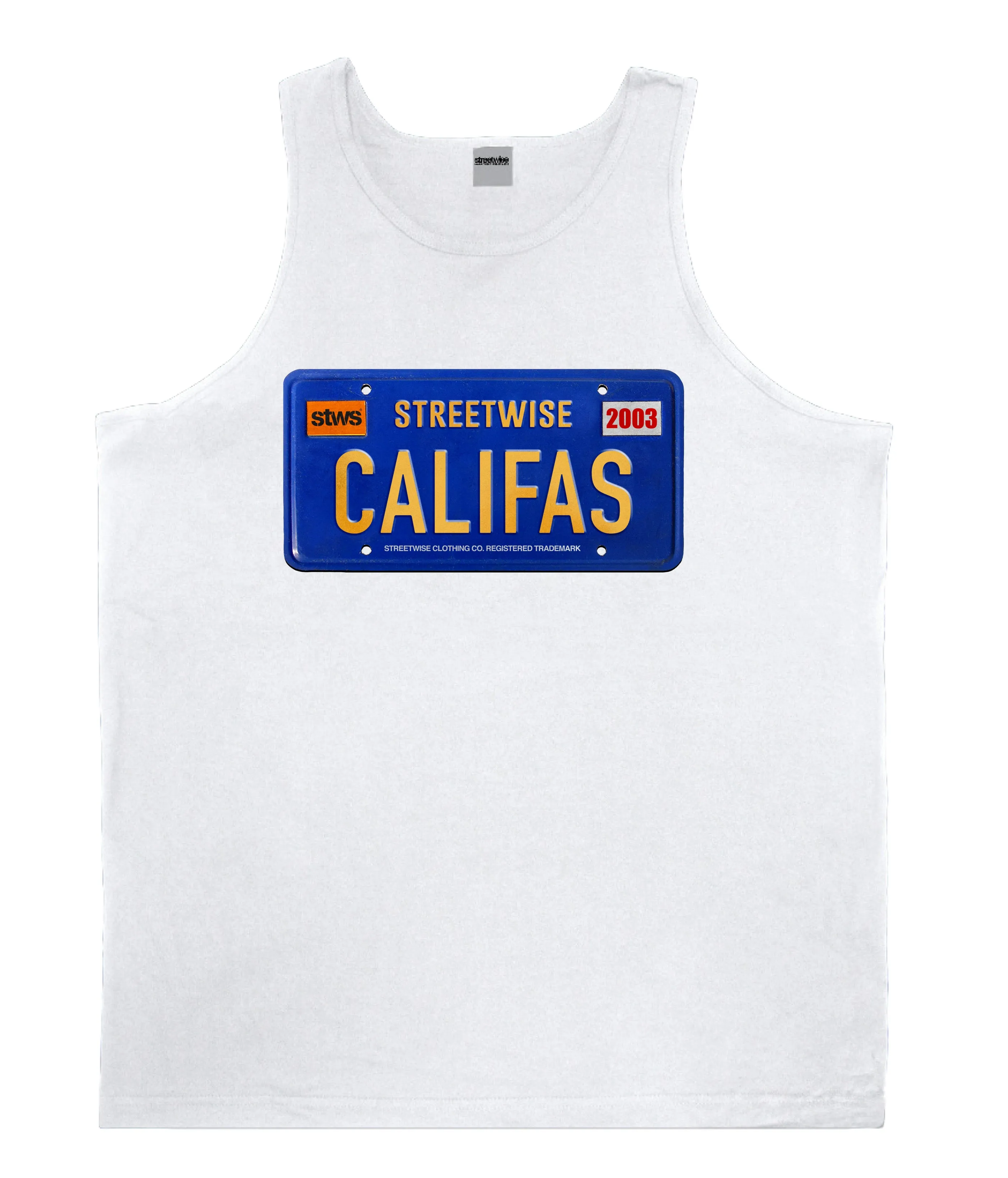 80's Plates Tank (White)