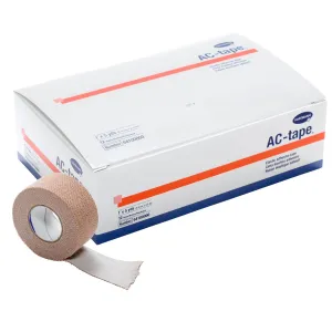 AC-tape® Cotton Elastic Tape, 1 Inch x 5 Yard, Tan, 1 Box of 12