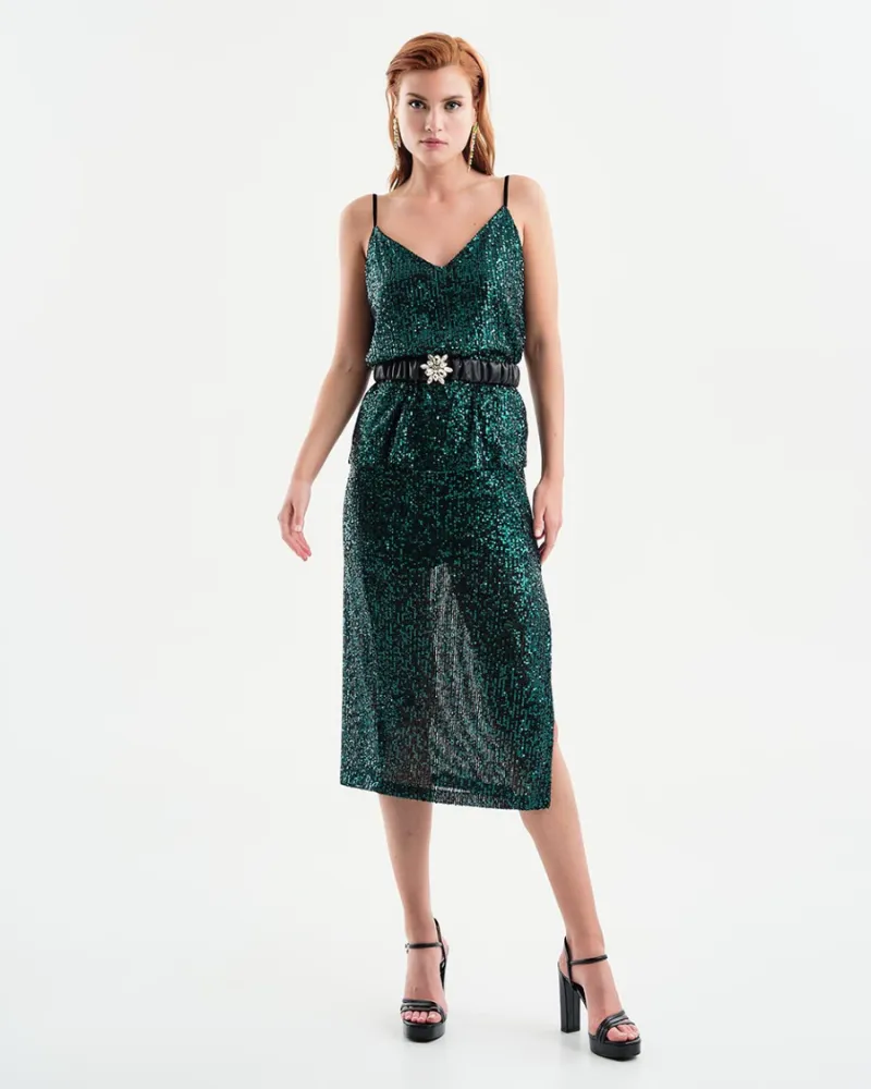 Access - Sequin Midi Skirt