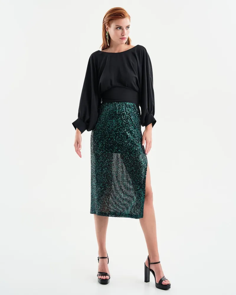 Access - Sequin Midi Skirt