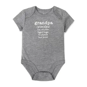 A.D. Sutton - Baby Romper Grandpa, Grey