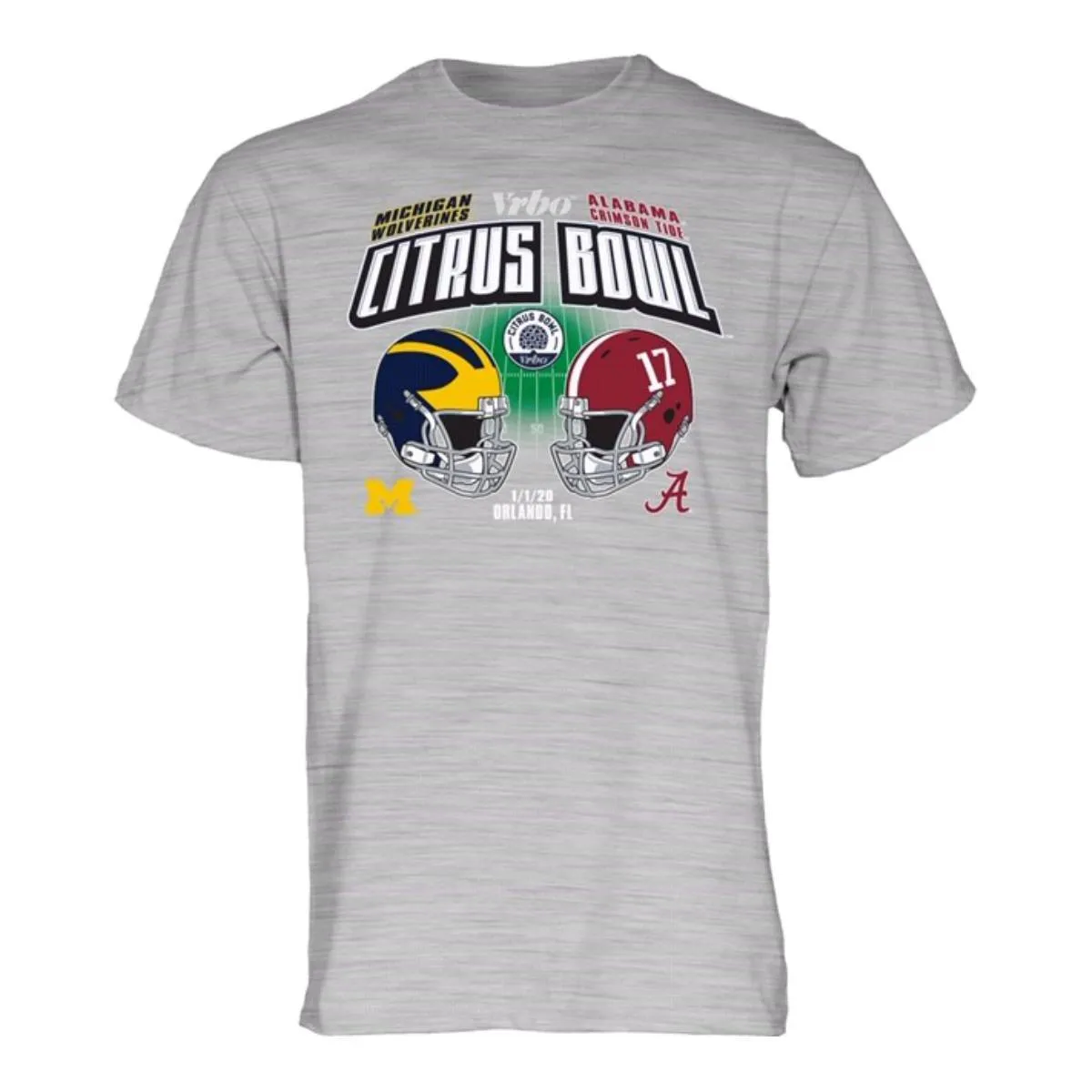 Alabama Crimson Tide Michigan Wolverines 2020 CFP VRBO Citrus Bowl T-Shirt