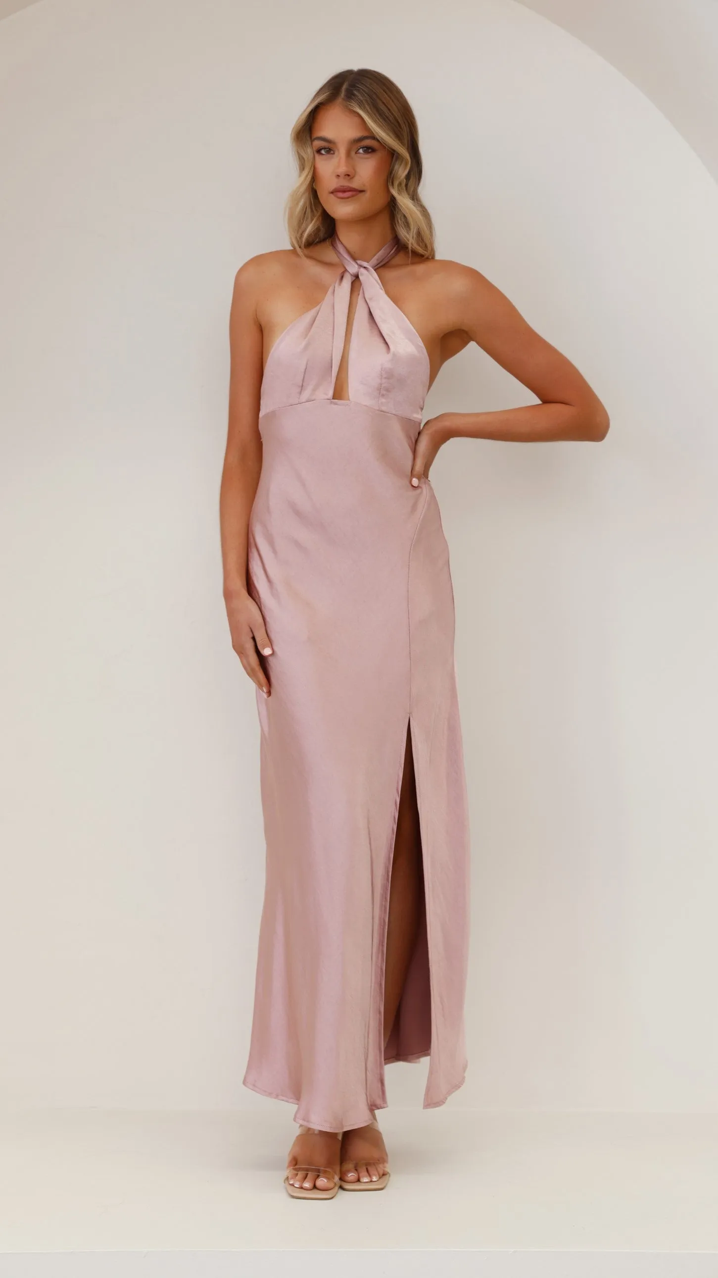 Amalia Maxi Dress - Dusty Pink