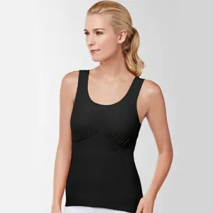 Amoena Michelle Post Surgery Camisole with Drain Management Black