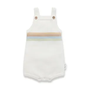 Aster & Oak Sage Rainbow Knit Romper