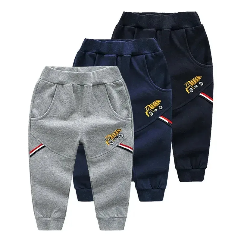 Autumn Winter Boys Pants Fall Clothes for Kids Warm Toddler Clothe Party 3-6Y Teen Comfortable Soft Trousers