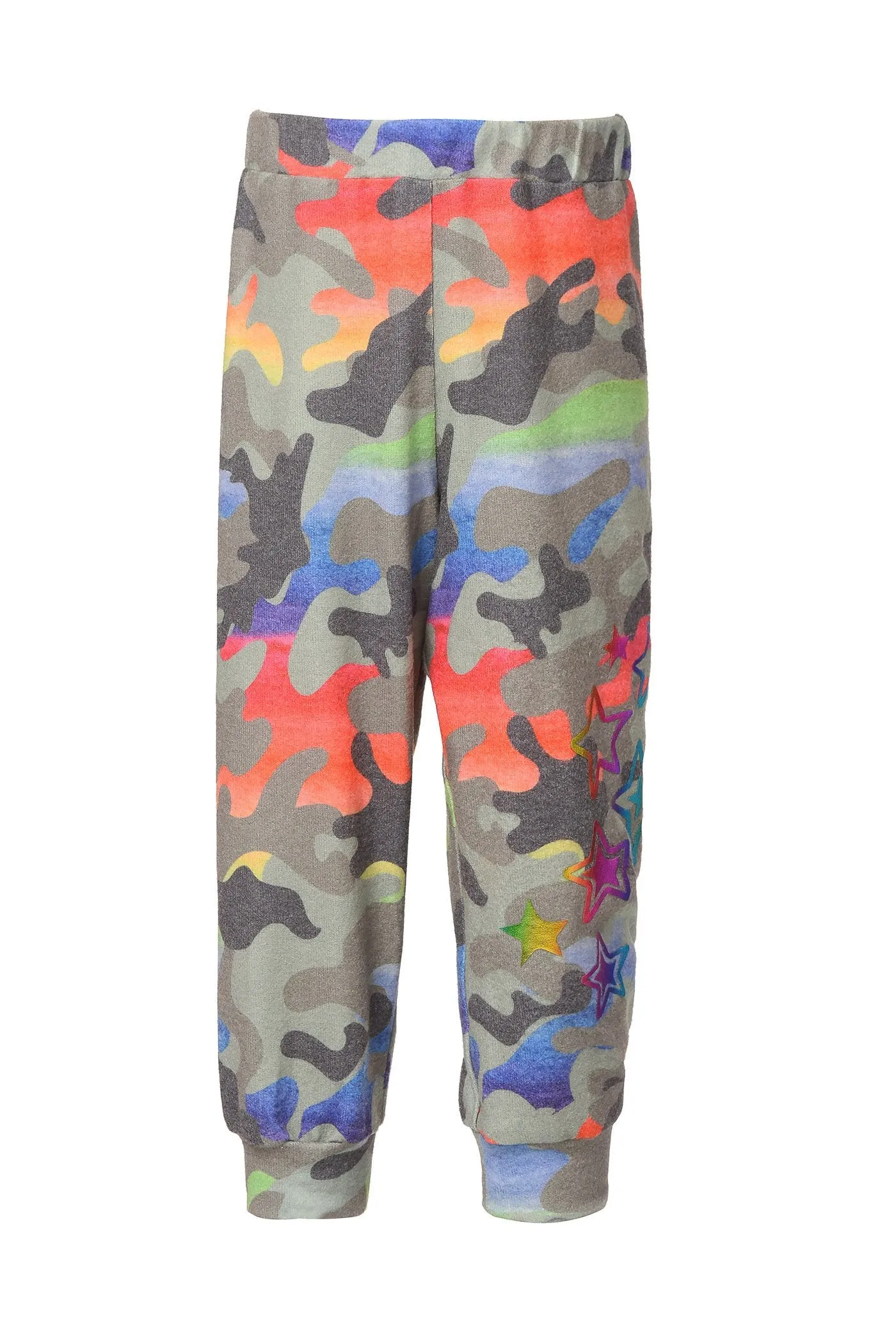 Baby Girl's Rainbow Camo Print Joggers