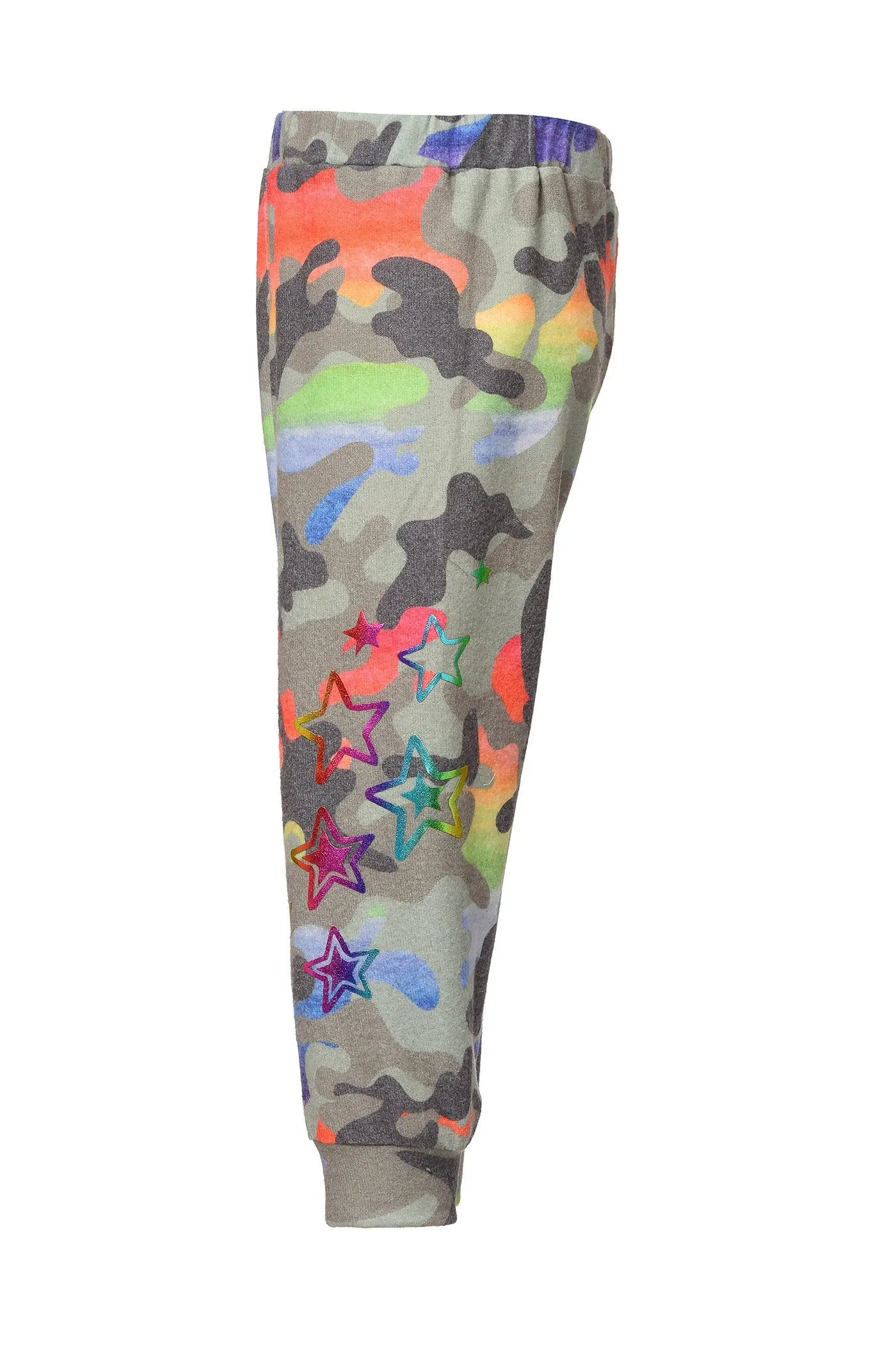 Baby Girl's Rainbow Camo Print Joggers