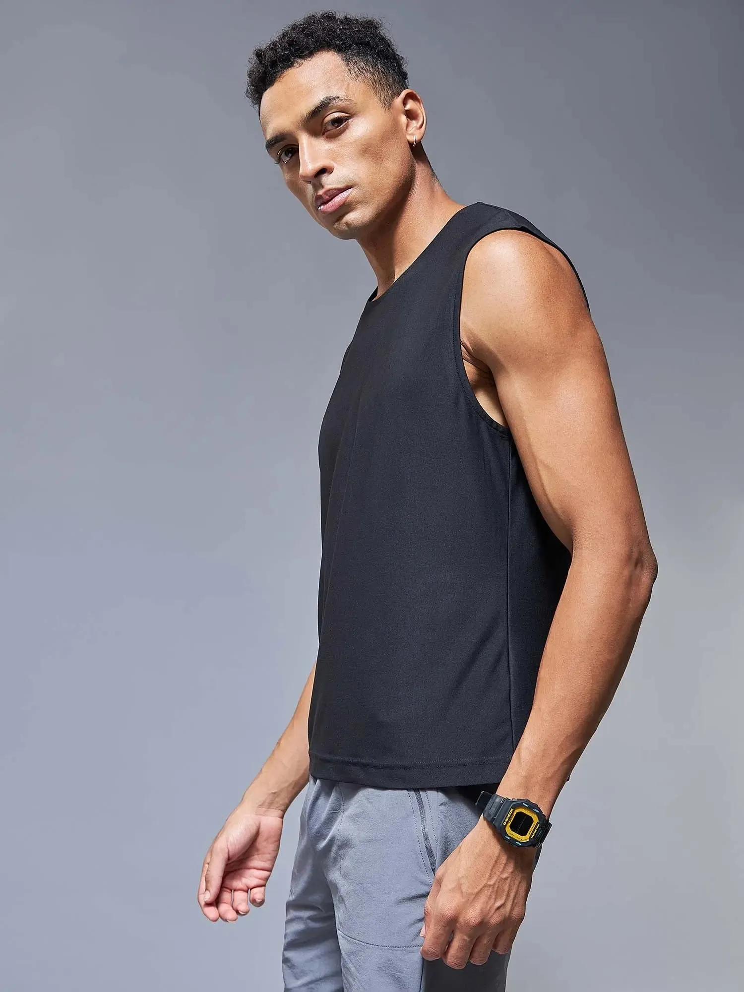 Black Reflex Tank Tee