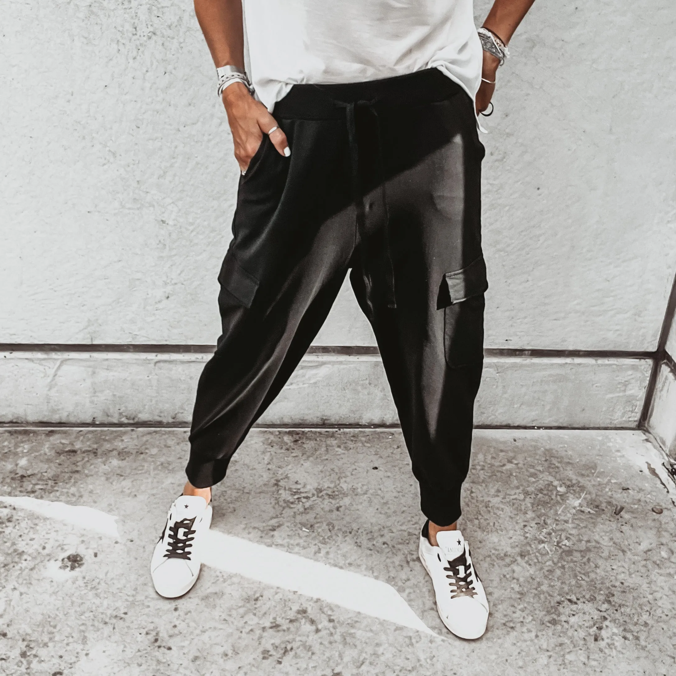 Black ULTIMATE cargo joggers *NEW*