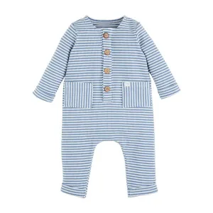 Blue Stripe One Piece Romper