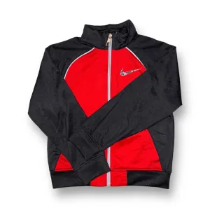 Boys Nike Size 4 Red/Black Athletic Zip-Up Track Jacket