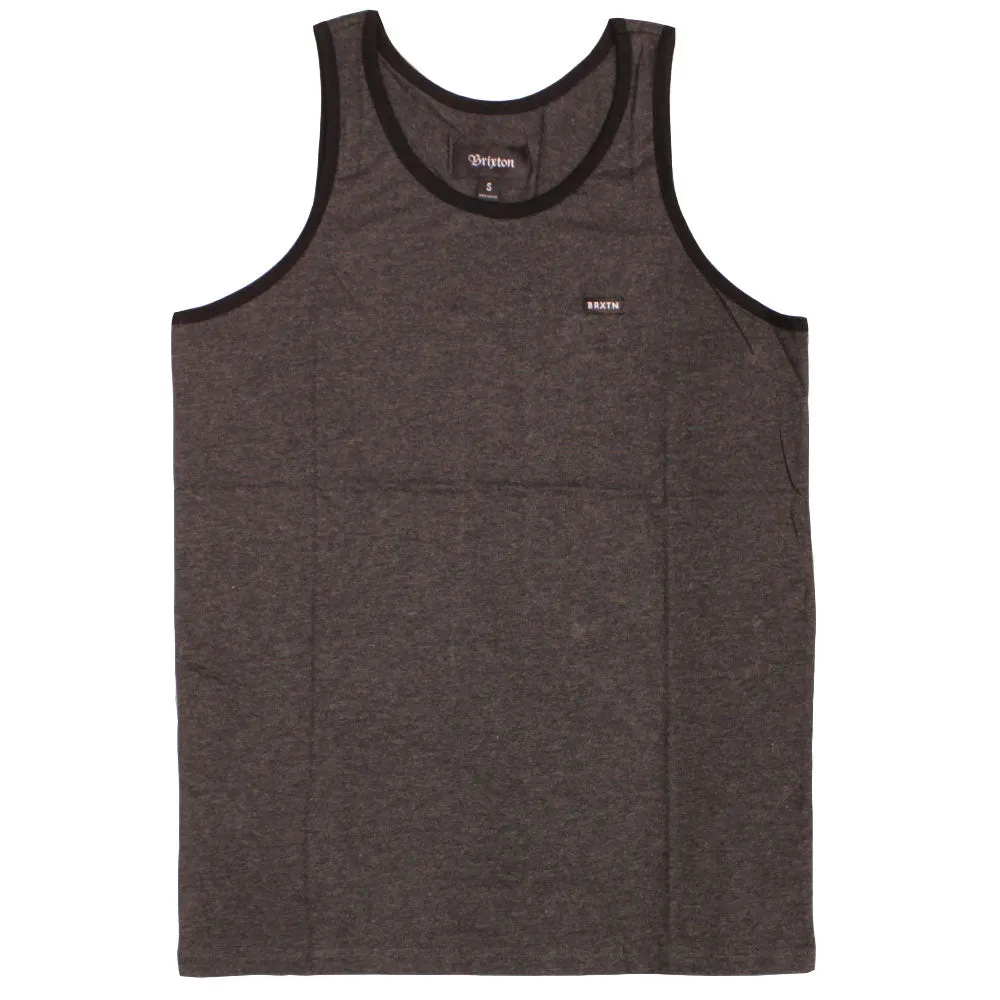 Brixton Sherman II Tank Top Charcoal Black