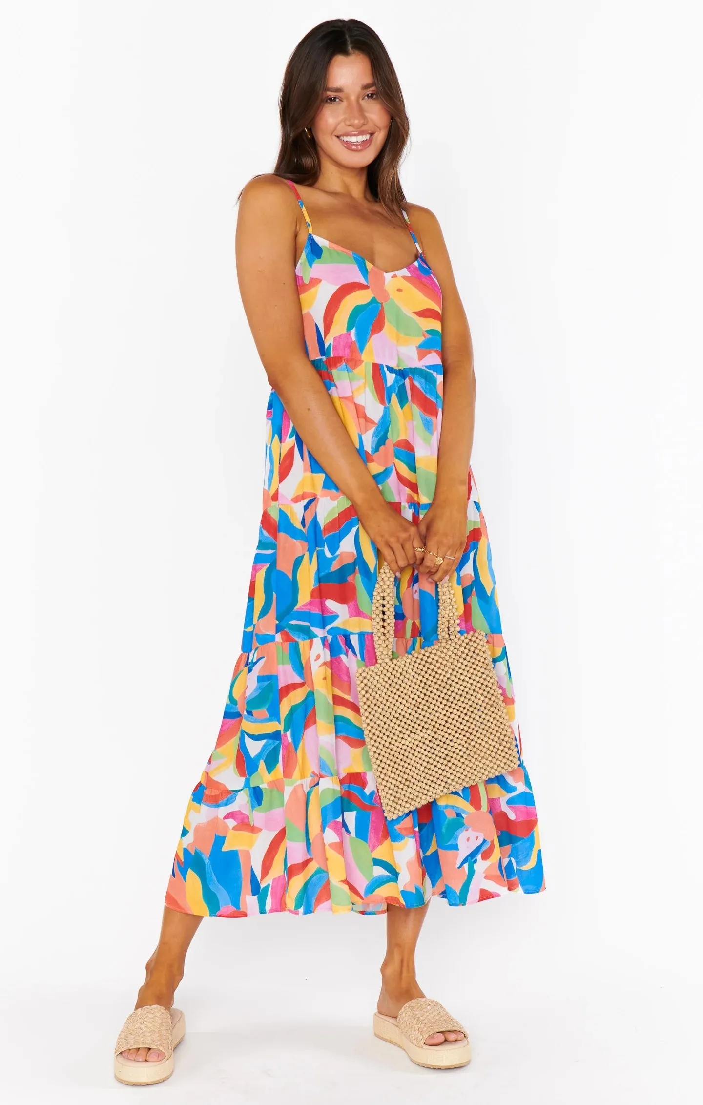 Caroline Maxi Dress | Rainbow Pop