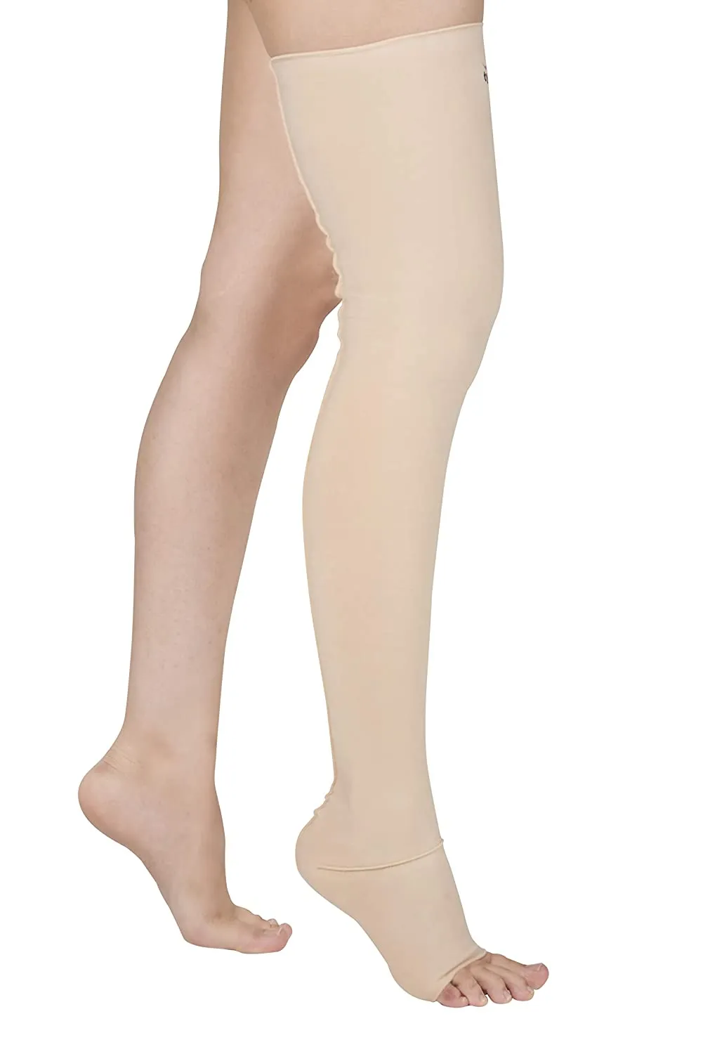 Compression Stocking Leg Mid Thigh Open Toe (Pair)