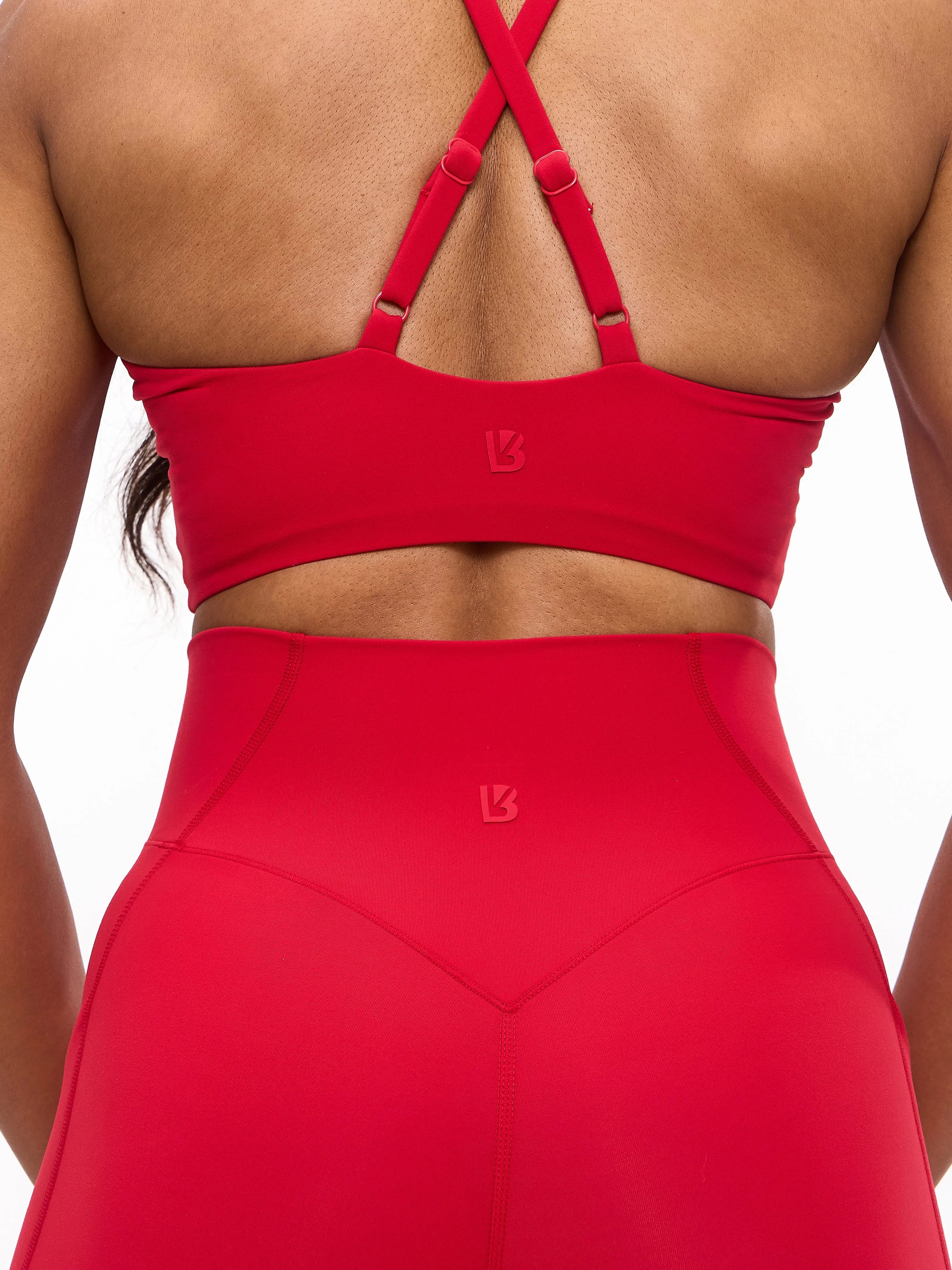 Contour Pocket Legging - Lipstick Red