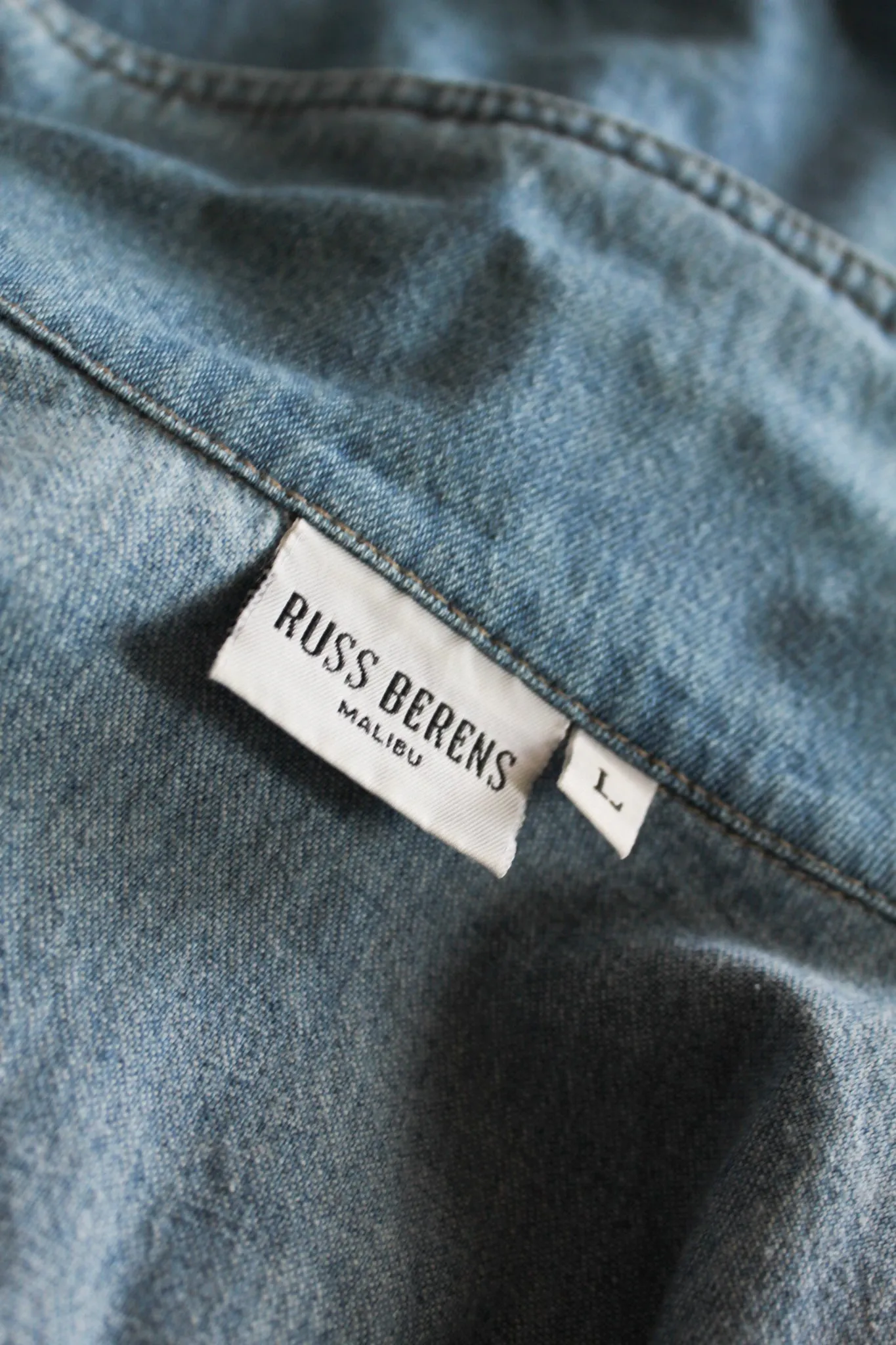 cropped denim chore coat