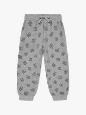 Dolce & Gabbana Boys DG Logo Joggers in Grey