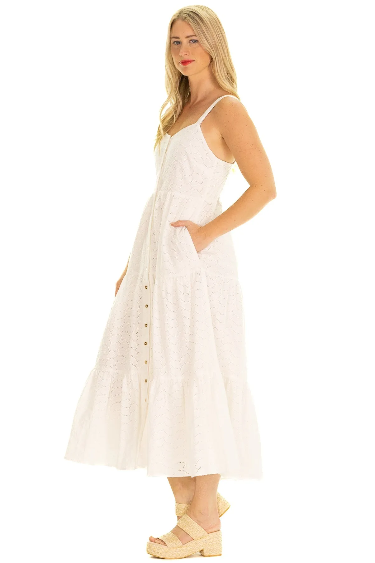 Duffield Lane Duxbury Dress - White Eyelet