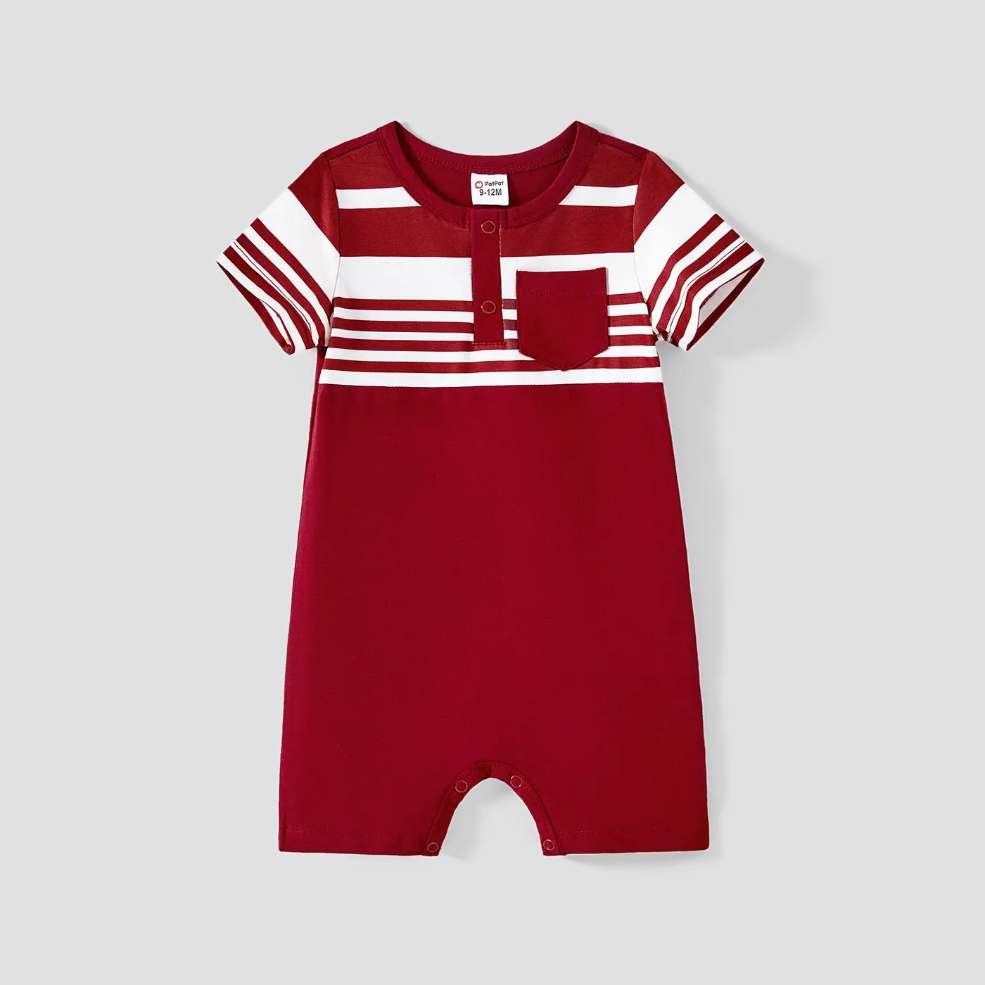 Family Matching Cotton Short-sleeve Spliced Striped Naia? T-shirts and Button Front Tank Dresses Sets