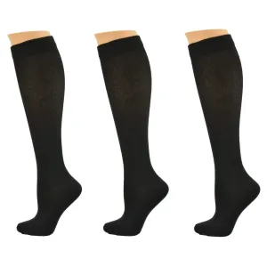 Firm Compression Cotton Knee-Hi 3 Pack