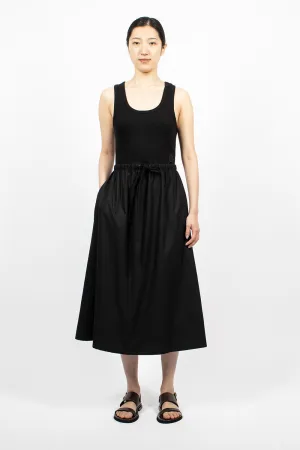 Flare Midi Dress Black