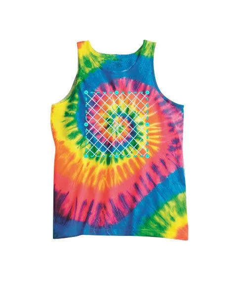 Flourescent Tie Dye Tank Top