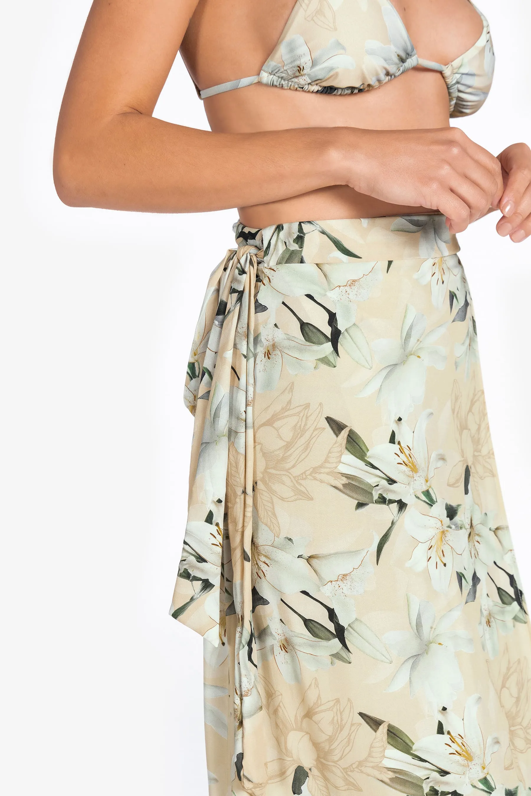 Flourish Pareo Midi Skirt