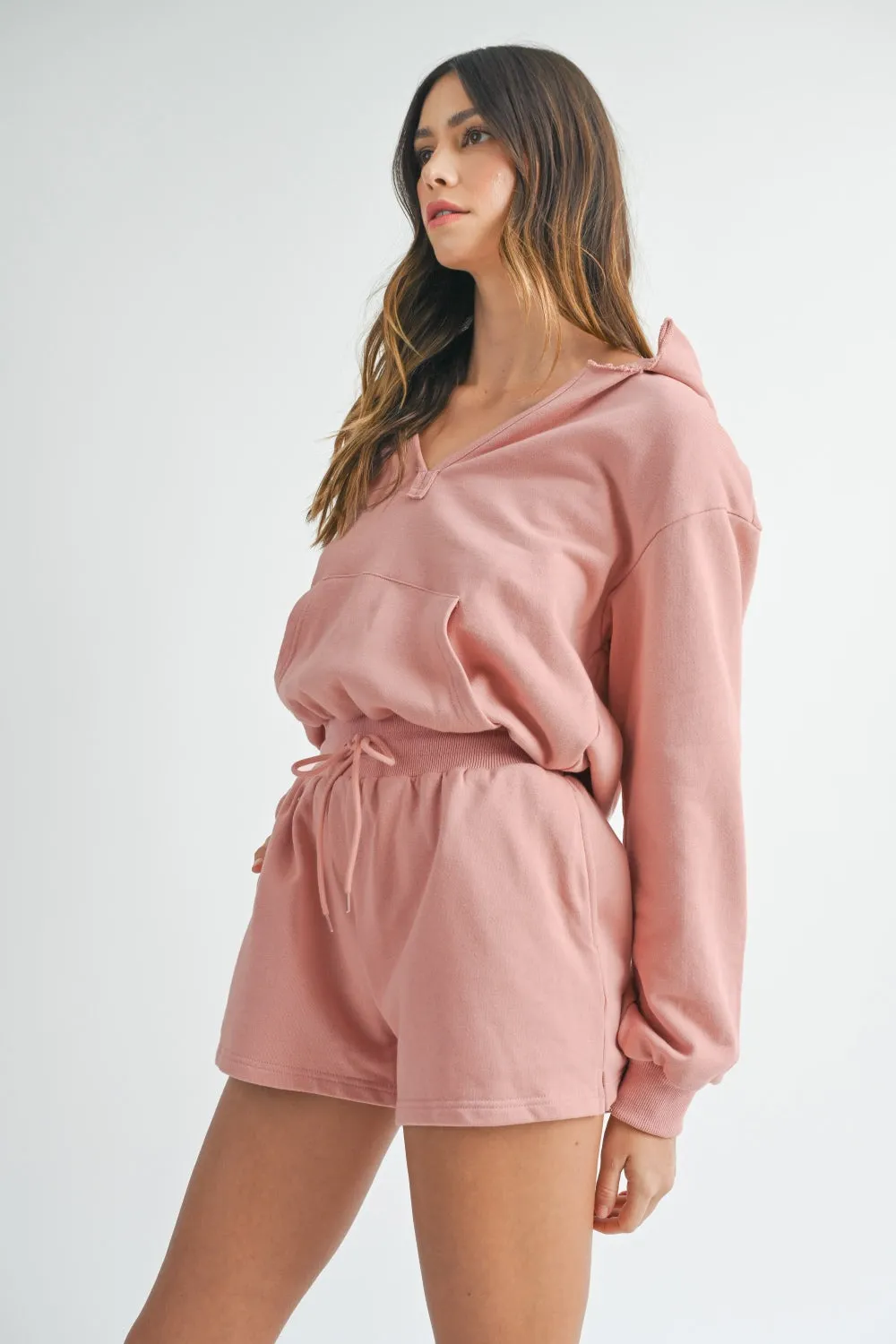 French Terry Hooded Romper