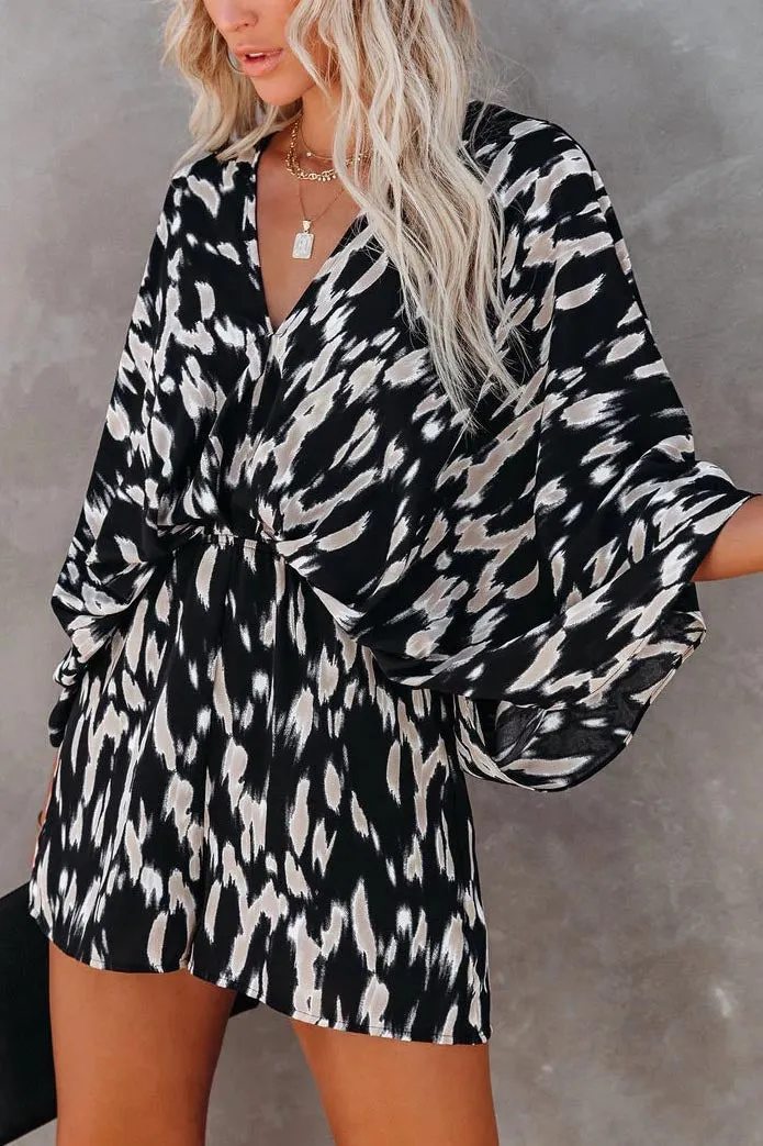 Get The Best Mocha Printed Romper