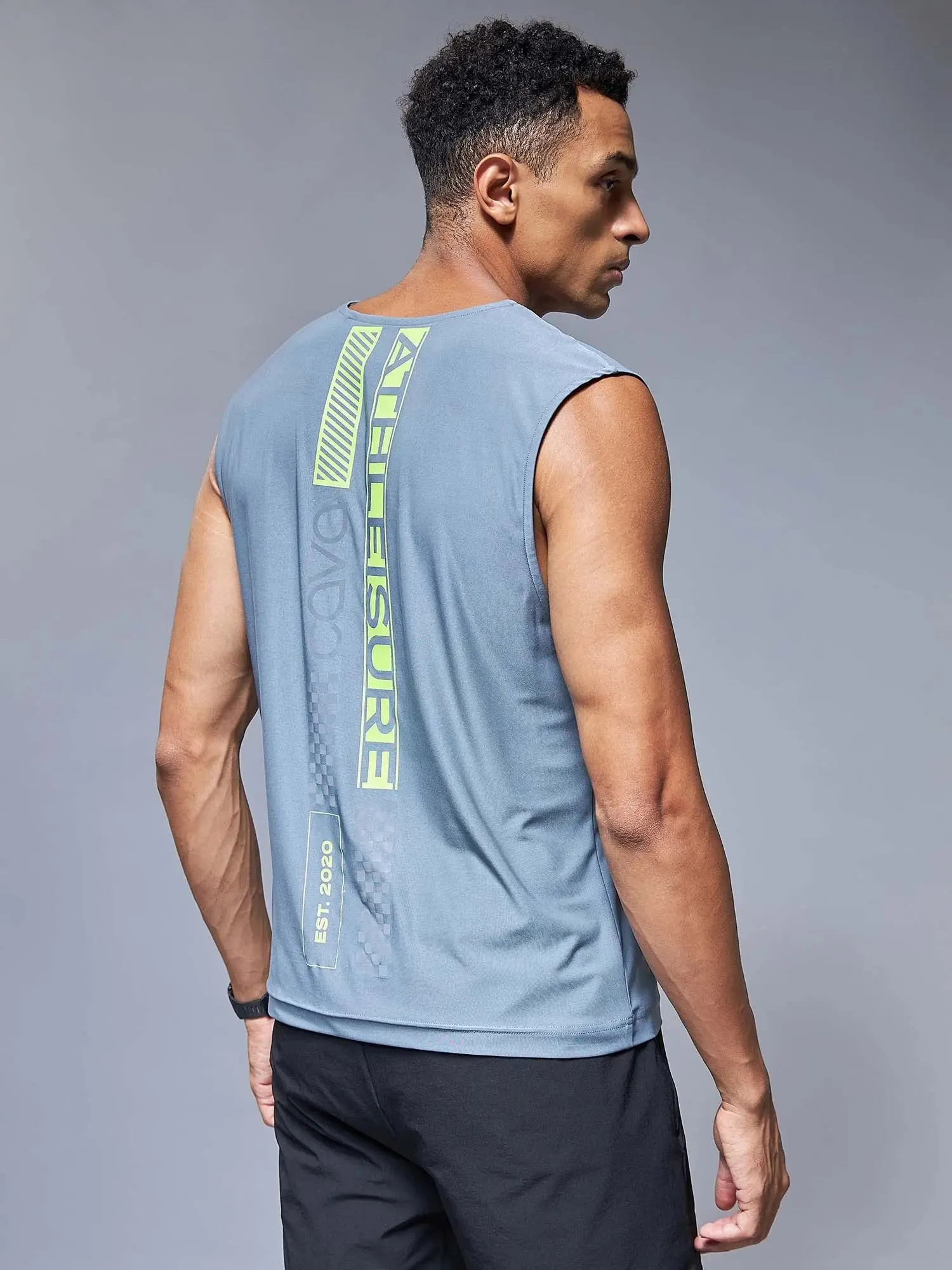 Grey Reflex Tank Tee