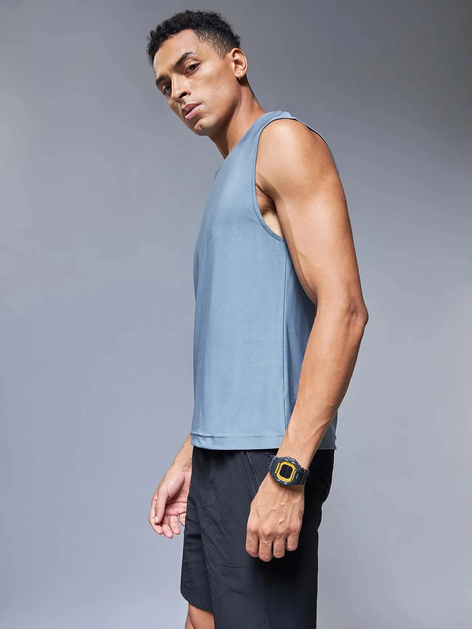 Grey Reflex Tank Tee