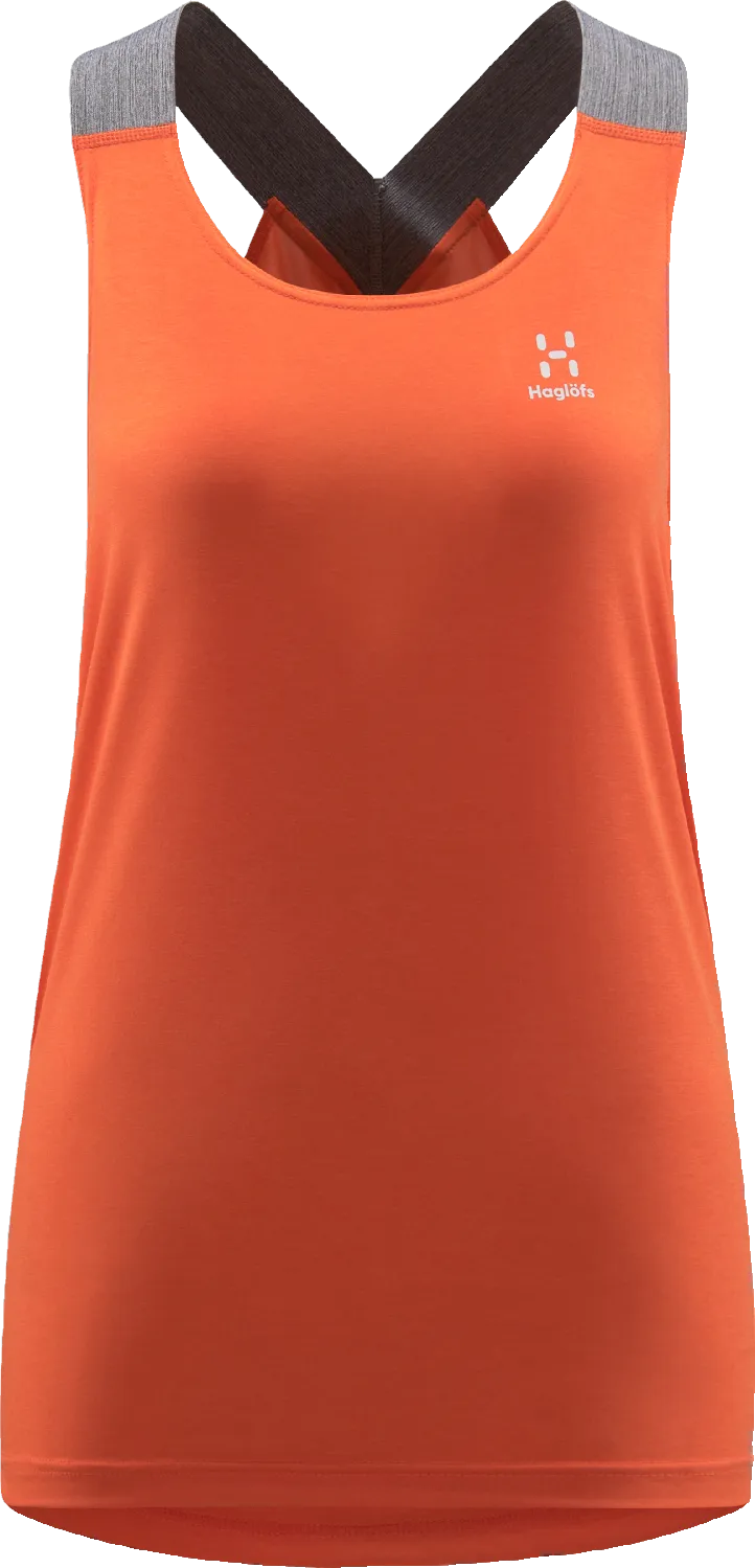 Haglöfs Women&#x27;s Ridge Tank Flame Orange | Buy Haglöfs Women&#x27;s Ridge Tank Flame Orange here | Outnorth