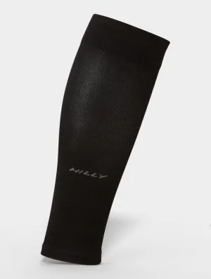 Hilly Unisex Pulse Compression Sleeve Running Calf Sleeve - Black / Grey