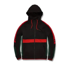 Jordan Craig: Color Block Track Hoodie Black