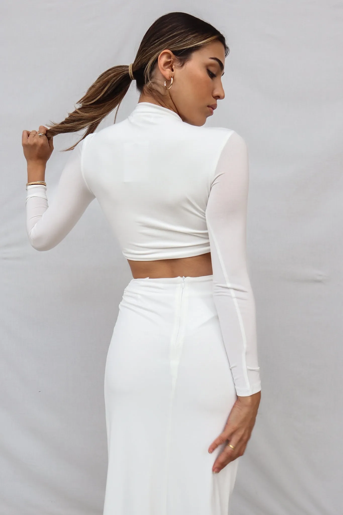 Kaila Set Skirt - White