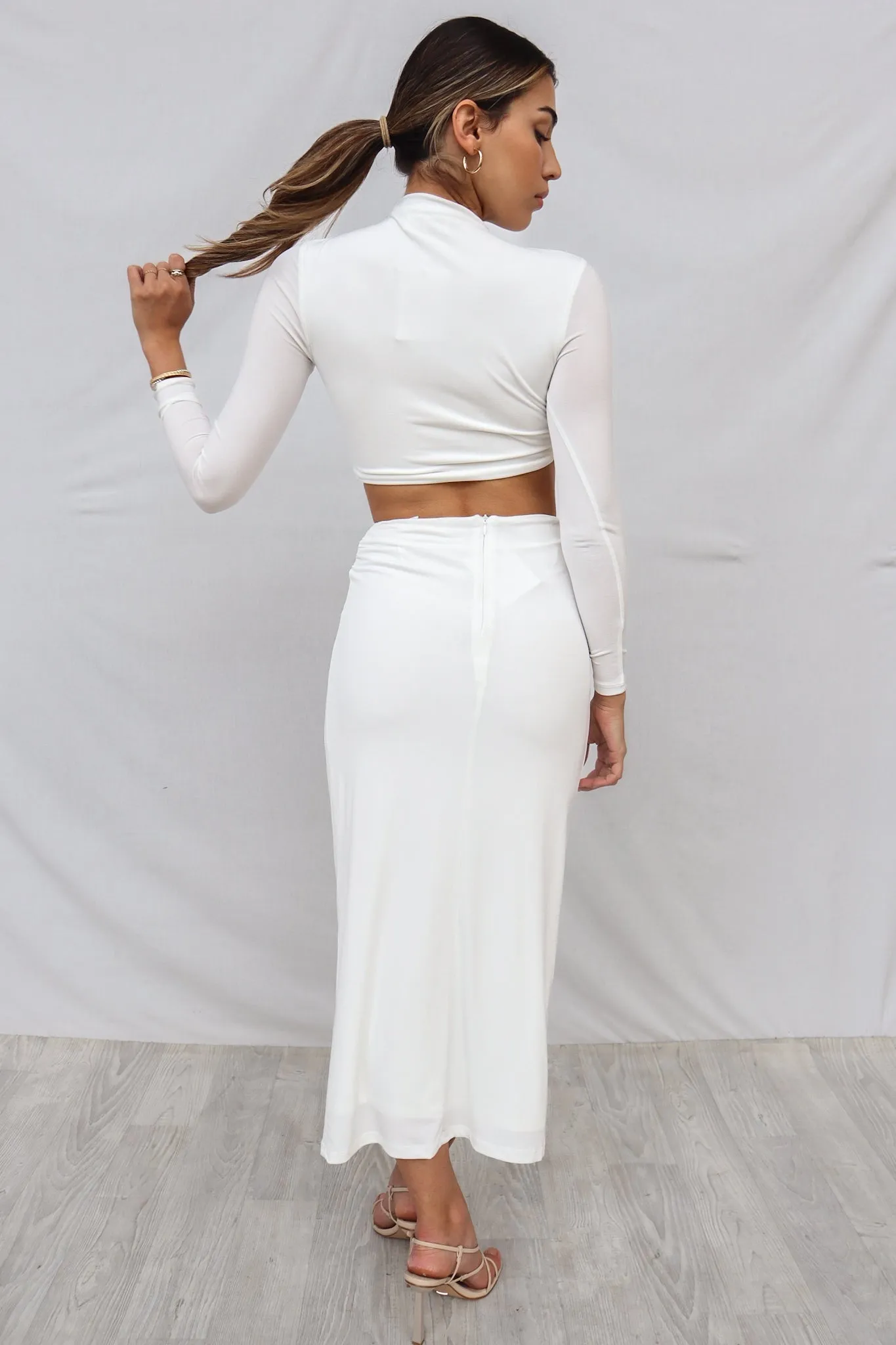 Kaila Set Skirt - White