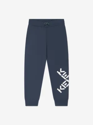 KENZO Boys Fleece Logo Print Joggers