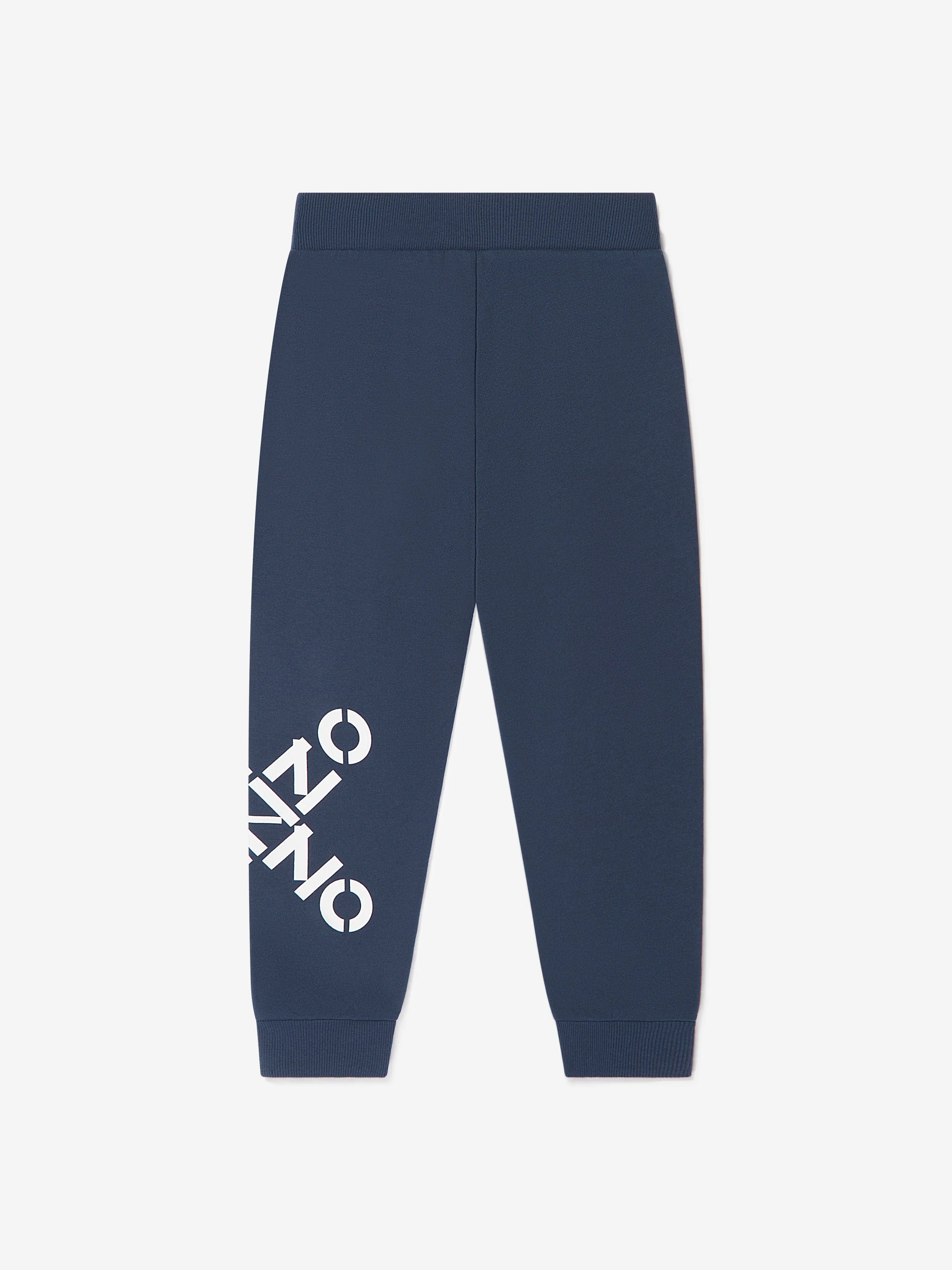 KENZO Boys Fleece Logo Print Joggers