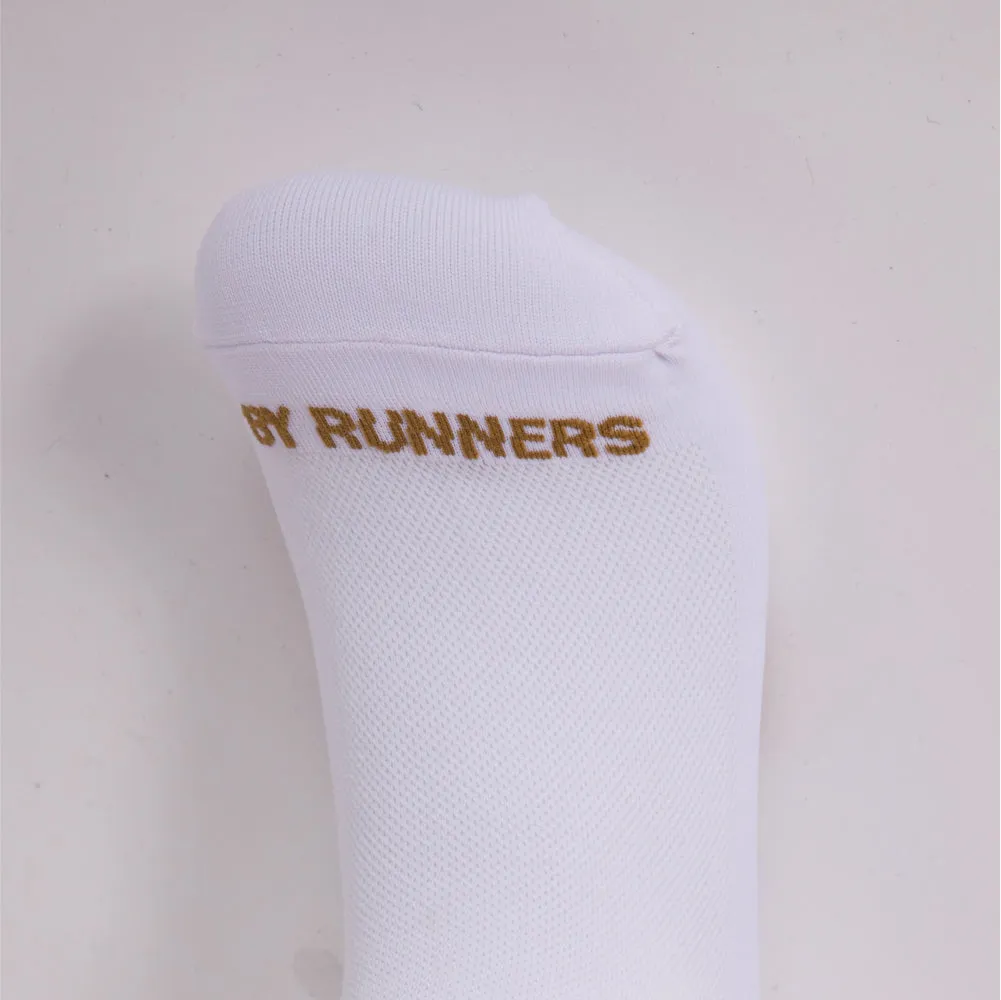 Lite Run™️ Quarter Socks - White with Honey - 2 Pack