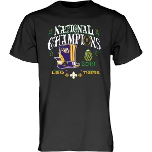 LSU Tigers 2019-2020 Football National Champions Black New Orleans T-Shirt