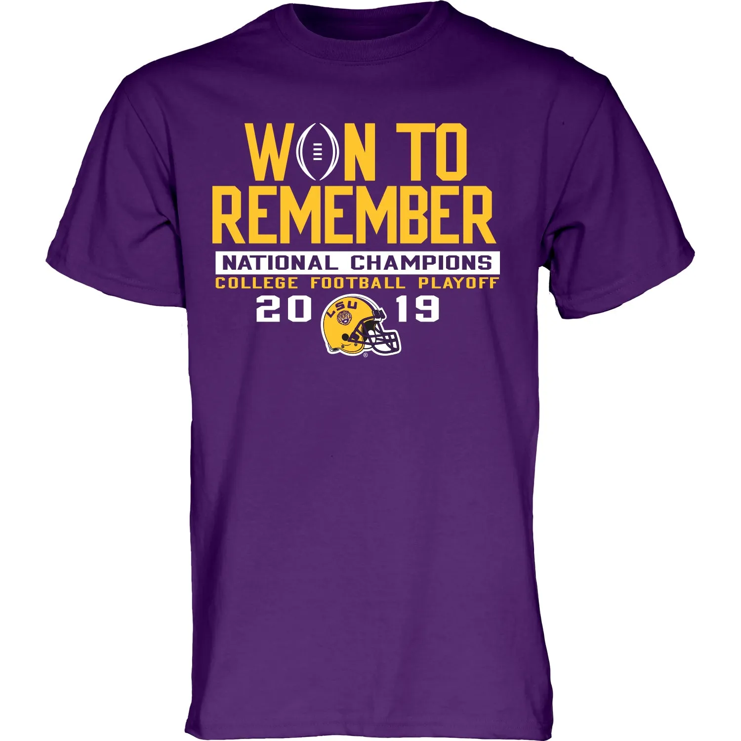 LSU Tigers 2019-2020 Football National Champions "Won to Remember" T-Shirt