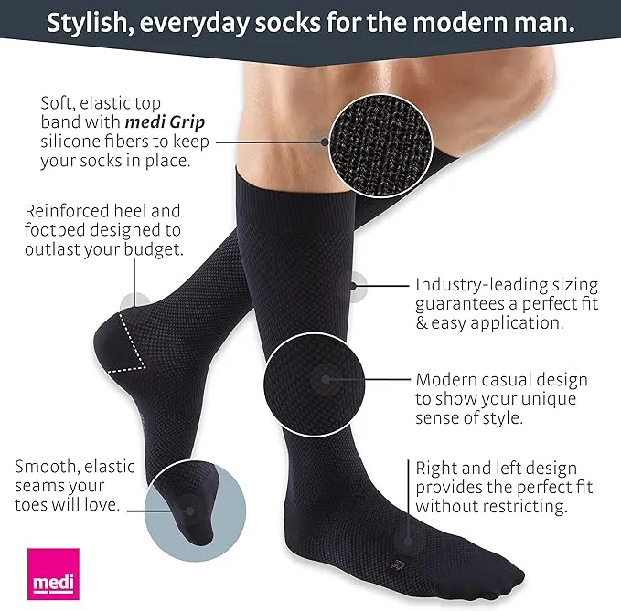 Medi For Men 30-40mmHg Closed Toe Knee Length