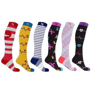 Medical Prints Compression Socks (6-Pairs)