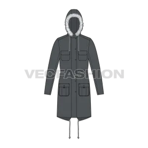 Mens Fishtail Parka Coat